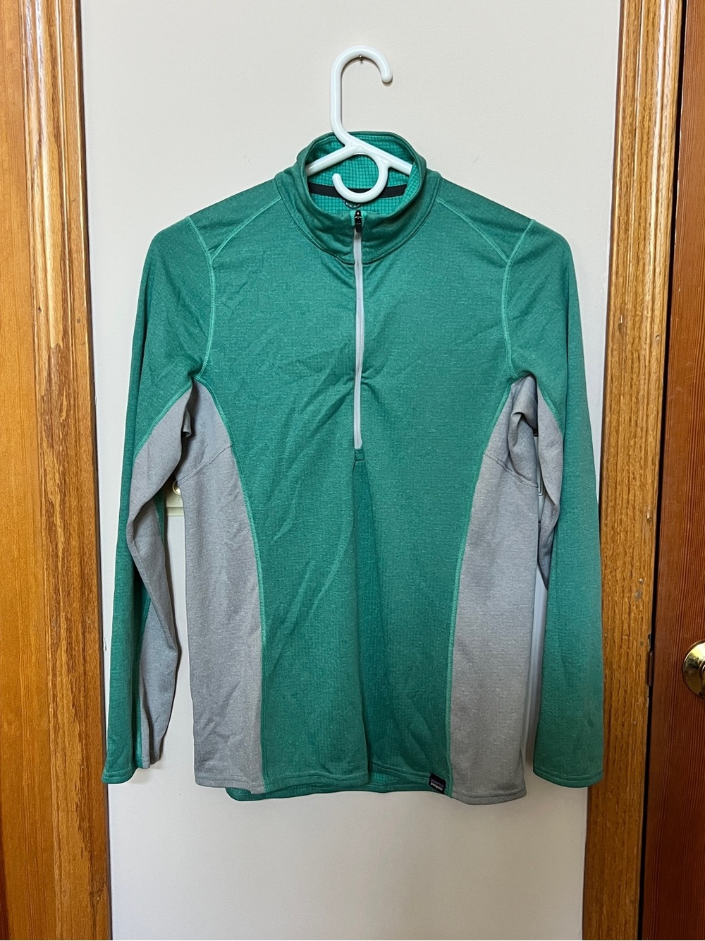 Patagonia Teal Quarter-Zip Capilene Base Layer
